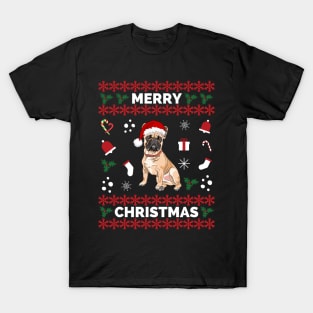 Merry Woofmas Bulldog Christmas Holiday - Bulldog Merry Woofmas Christmas Gift T-Shirt